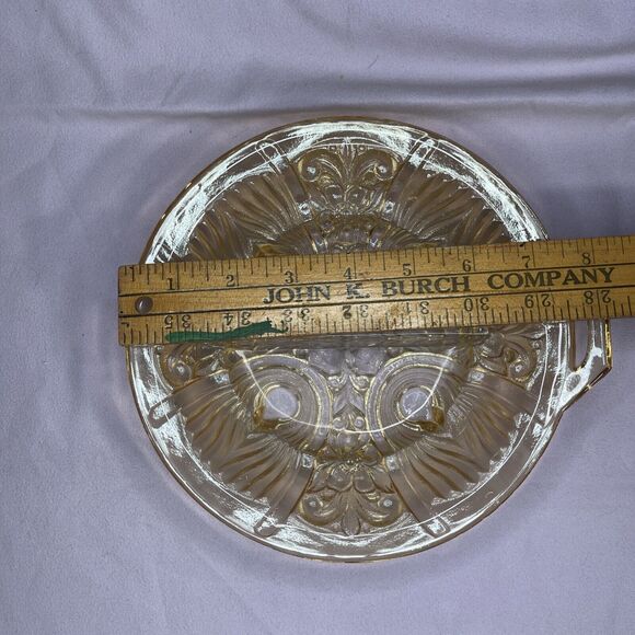 Vintage Indiana Glass Carnival Glass Divided Relish Dish MCM - Picture 5 of 6